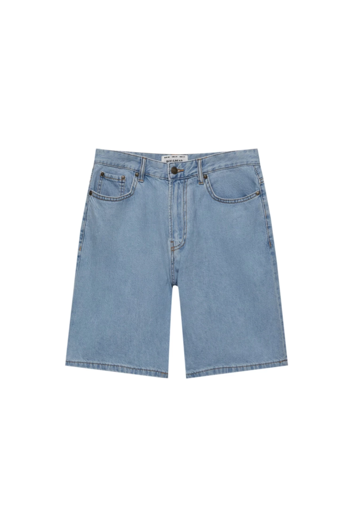 PULL & BEAR Bermuda - Jeansshort - Stone Blue Denim 6 PULL & BEAR Bermuda - Jeansshort - Stone Blue Denim - Afbeelding 6