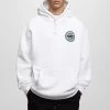PULL & BEAR Printed - Hoodie - White