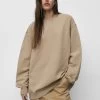 PULL & BEAR Equals Round Neck - Sweater - Beige