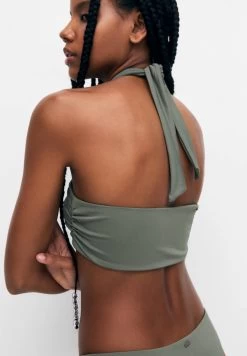 PULL & BEAR Wrap - Bikinitop - Khaki -PULL BEAR Winkel 458c0320a7844a528ea2e9bdfa19b4f4