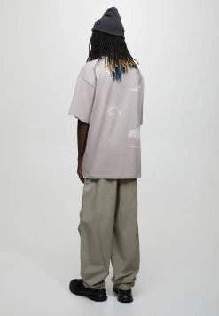 PULL & BEAR Short SleeveWith Print - T-Shirt Print - Mauve -PULL BEAR Winkel 468cf3121d834aec8d80fa9e7a70455f