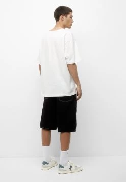 PULL & BEAR Baggy Fit Wide-Leg-Bermuda- Jeansshort - Black -PULL BEAR Winkel 46a19e1435ed4b45b3fad67a7e2a7ca6