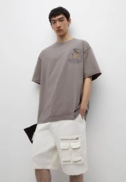 PULL & BEAR Short SleeveWith Print - T-Shirt Print - Brown -PULL BEAR Winkel 478f8a00b8a7478cb6ad79740a1685c8