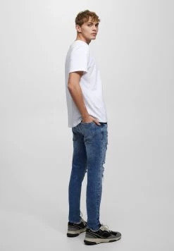 PULL & BEAR With Paint Splatter - Jeans Skinny Fit - Blue-Grey -PULL BEAR Winkel 47b0887547ae4f07ab13f4ab15e61c56