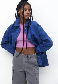 PULL & BEAR Worker - Lichte Jas - Blue -PULL BEAR Winkel 48d316fd70d1403d810b7ebaab5f8fd7