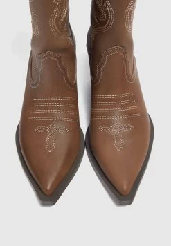 PULL & BEAR Mit Stickereien - Cowboy-/Bikerlaarzen - Brown 11 PULL & BEAR Mit Stickereien - Cowboy-/Bikerlaarzen - Brown -PULL BEAR Winkel 492a122b6c1c41beaa060275388a74bf