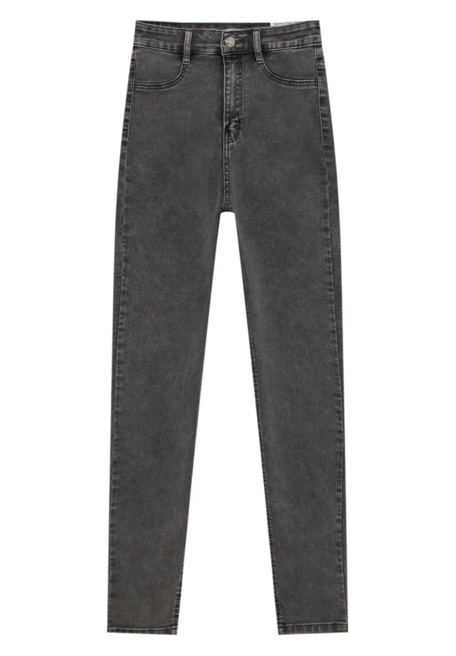 PULL & BEAR High-Waist - Jeans Skinny Fit - Mottled Grey 6 PULL & BEAR High-Waist - Jeans Skinny Fit - Mottled Grey - Afbeelding 6