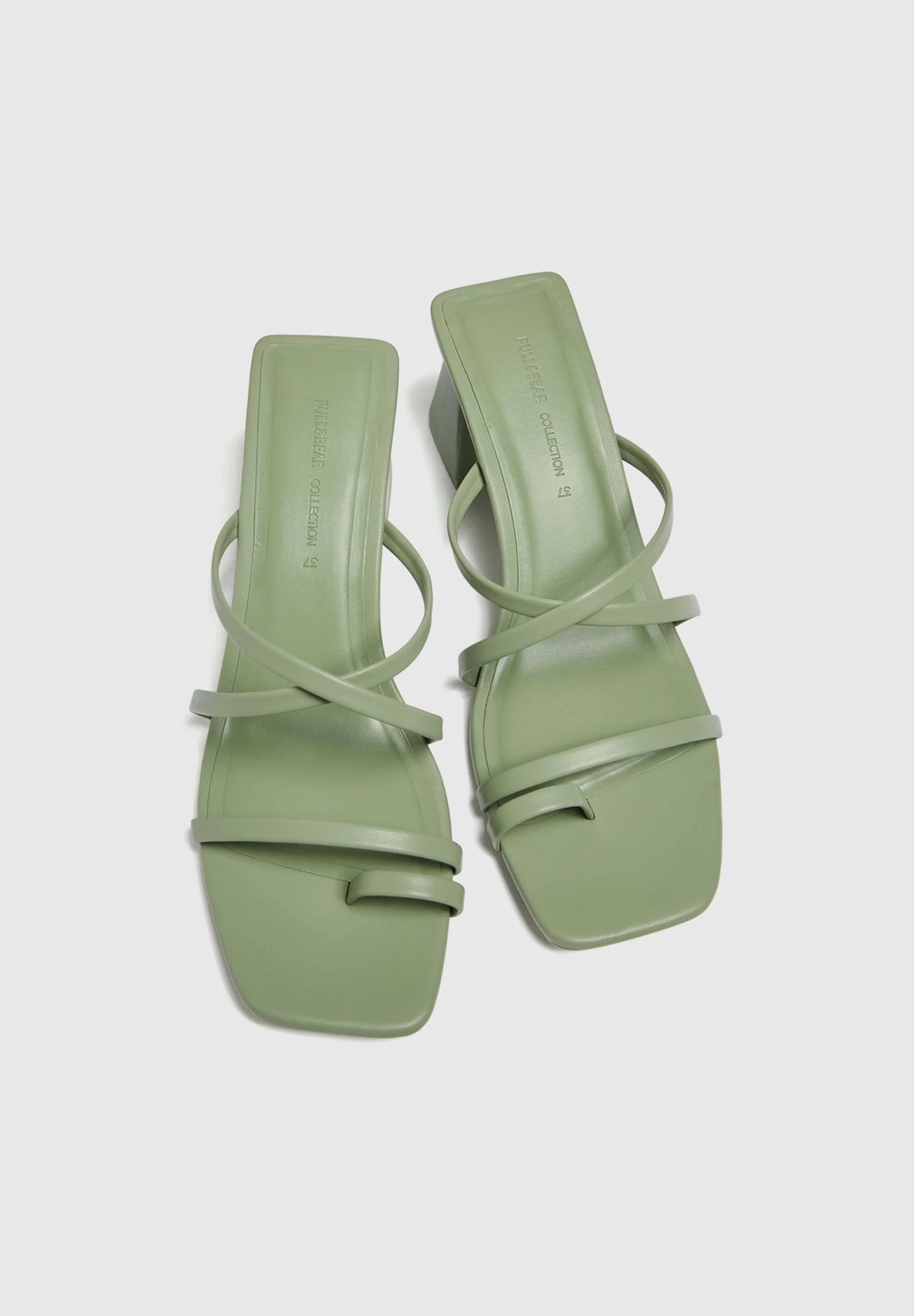 PULL & BEAR With Straps - Sandalen - Green 4 PULL & BEAR With Straps - Sandalen - Green - Afbeelding 4