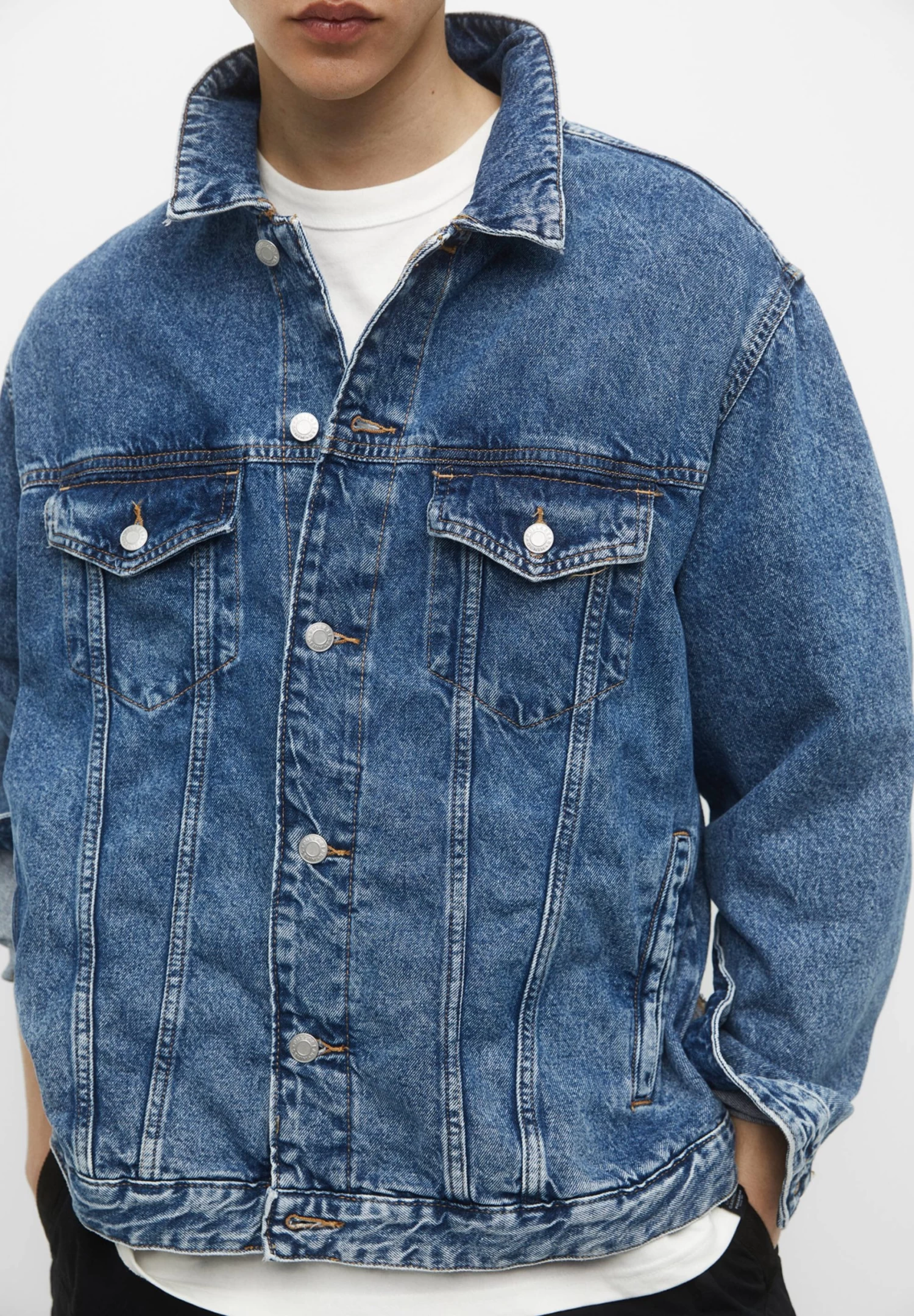 PULL & BEAR With Seam Detail - Spijkerjas - Blue Denim 4 PULL & BEAR With Seam Detail - Spijkerjas - Blue Denim - Afbeelding 4