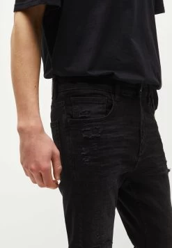 PULL & BEAR Ripped - Slim Fit Jeans - Black 10 PULL & BEAR Ripped - Slim Fit Jeans - Black -PULL BEAR Winkel 4a87db6f96284a86997aea096073dc56