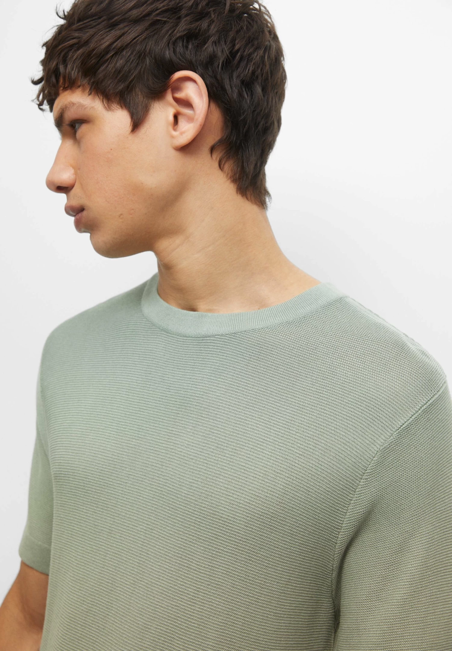 PULL & BEAR Short Sleeve- Trui - Green 4 PULL & BEAR Short Sleeve- Trui - Green - Afbeelding 4