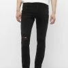 PULL & BEAR Basic- Slim Fit Jeans - Mottled Dark Grey