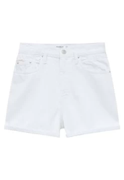 PULL & BEAR High Waist Paperbag- Jeansshort - White -PULL BEAR Winkel 4bf42b1efc8940c48f47a963a52ddf9e