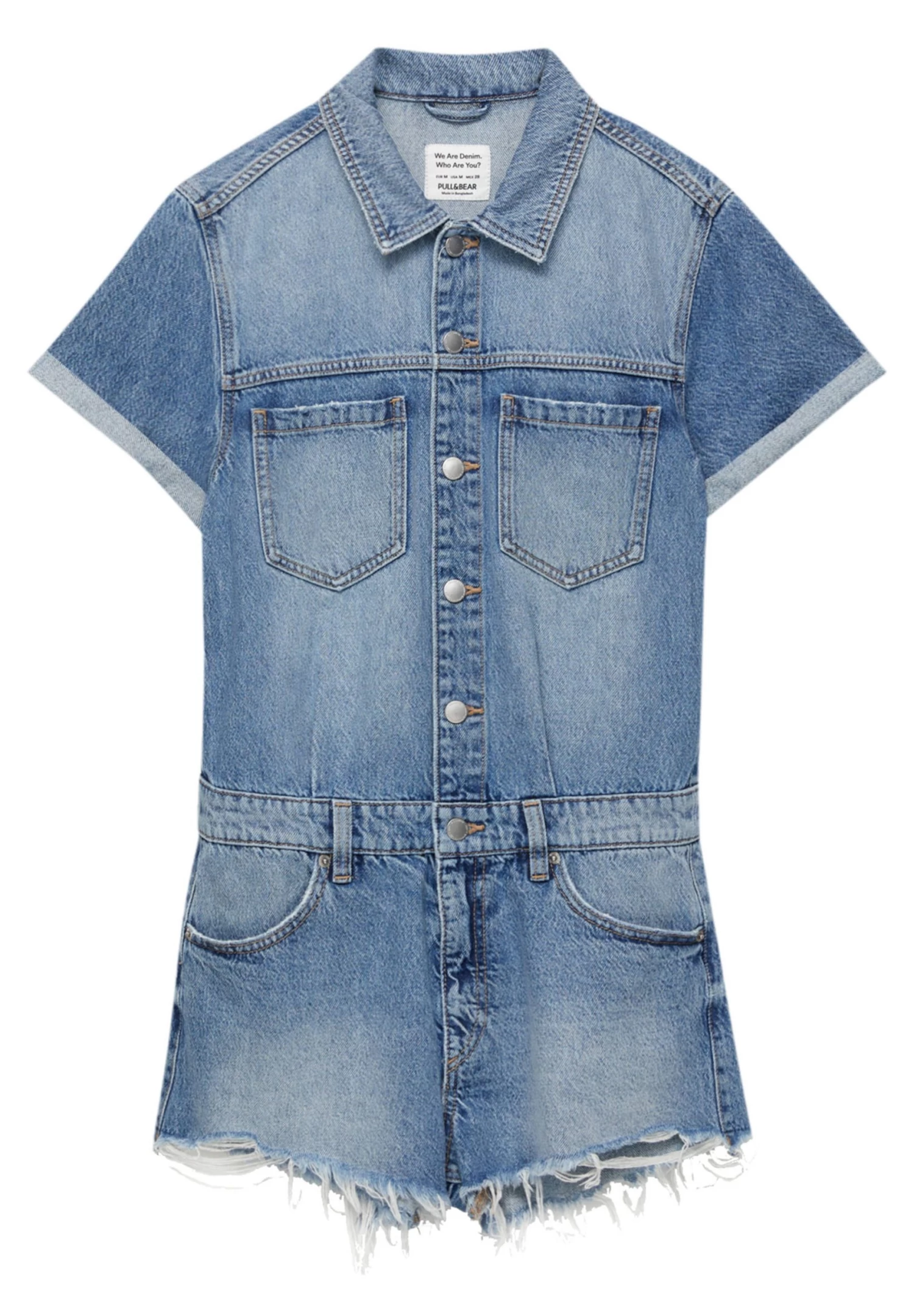 PULL & BEAR Jumpsuit - Blue Denim 6 PULL & BEAR Jumpsuit - Blue Denim - Afbeelding 6