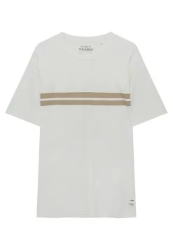 PULL & BEAR Striped Panel - T-Shirt Print - Sand -PULL BEAR Winkel 4db43fe8b51143b1a3273ec3de7ced10