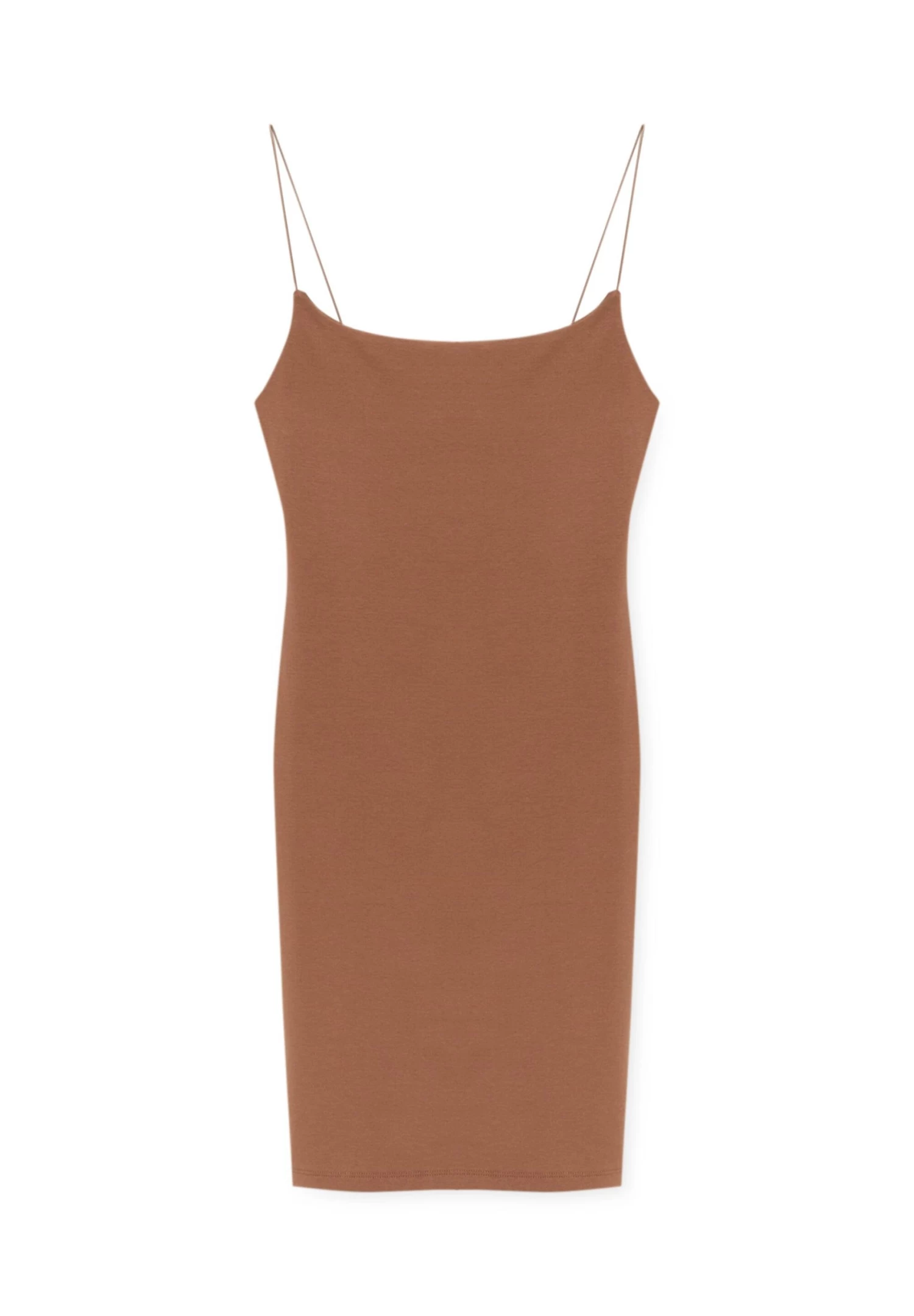 PULL & BEAR Short With Thin Straps- Jurk - Brown 5 PULL & BEAR Short With Thin Straps- Jurk - Brown - Afbeelding 5