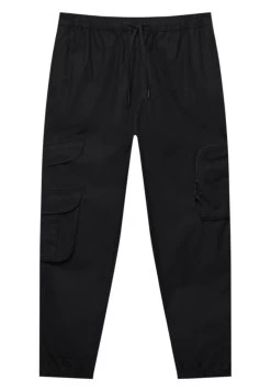 PULL & BEAR Joggers In Technical Fabric - Cargobroek - Black -PULL BEAR Winkel 4ee1348a3b054ba193e6f2ebc59a89c5