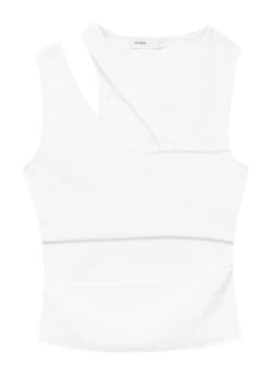 PULL & BEAR Cut-Out With Double Straps - Top - White -PULL BEAR Winkel 4efe89ef37af46938d61208617f7072b