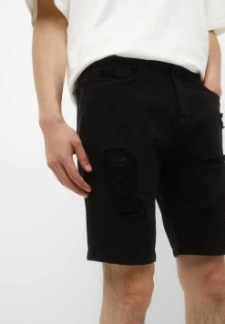 PULL & BEAR Ripped Bermuda- Jeansshort - Black -PULL BEAR Winkel 4fb21c92cbeb4dc0987e54a5e78566bd