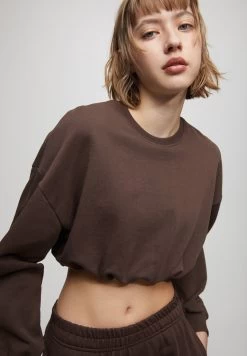 PULL & BEAR Cropped With Elastic Hem - Sweater - Mottled Brown 10 PULL & BEAR Cropped With Elastic Hem - Sweater - Mottled Brown -PULL BEAR Winkel 4fe4b135d4a143f1a000e11cf0ab510e