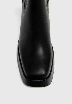 PULL & BEAR Stretch- Enkellaarsjes Met Plateauzool - Black -PULL BEAR Winkel 50af11c66a2742039f035c6fa63f845a