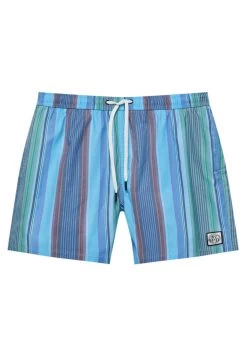 PULL & BEAR With Blue Stripes And Stwd Label - Zwemshorts - Blue -PULL BEAR Winkel 514d6e41d11b4df6be04c71accae42da