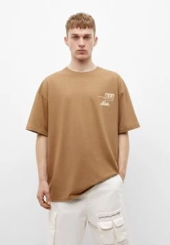 PULL & BEAR Short Sleeve Nyc - T-Shirt Print - Brown -PULL BEAR Winkel 5223f627e7a04ff3a8b71c8511bf3268