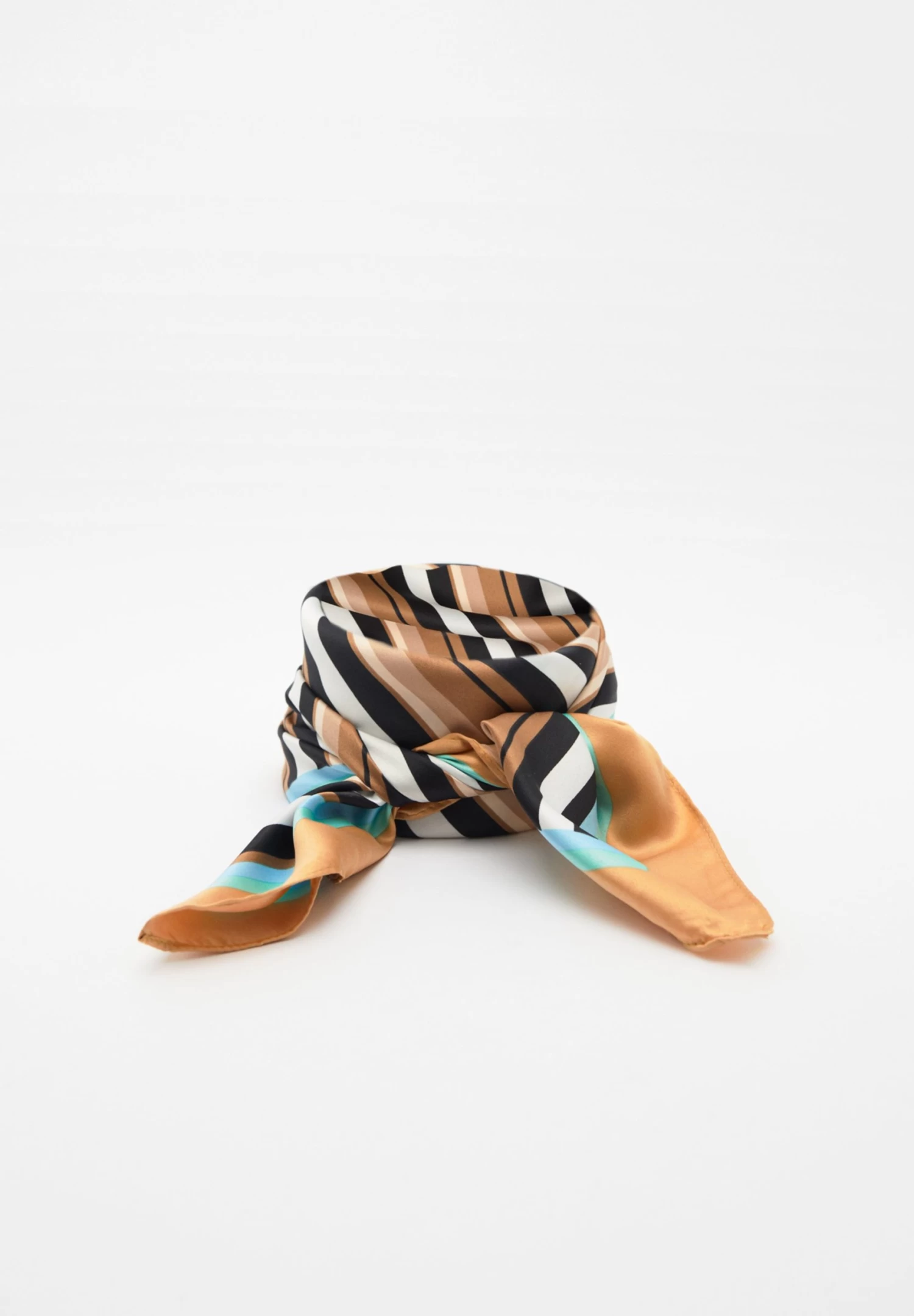 PULL & BEAR Striped- Halsdoek - Light Brown 3 PULL & BEAR Striped- Halsdoek - Light Brown - Afbeelding 3