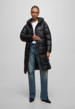 PULL & BEAR Winterjas - Mottled Black