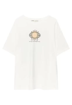 PULL & BEAR Short Sleeve - T-Shirt Print - White 12 PULL & BEAR Short Sleeve - T-Shirt Print - White -PULL BEAR Winkel 5412ab5957394fd897890a978698e3a4