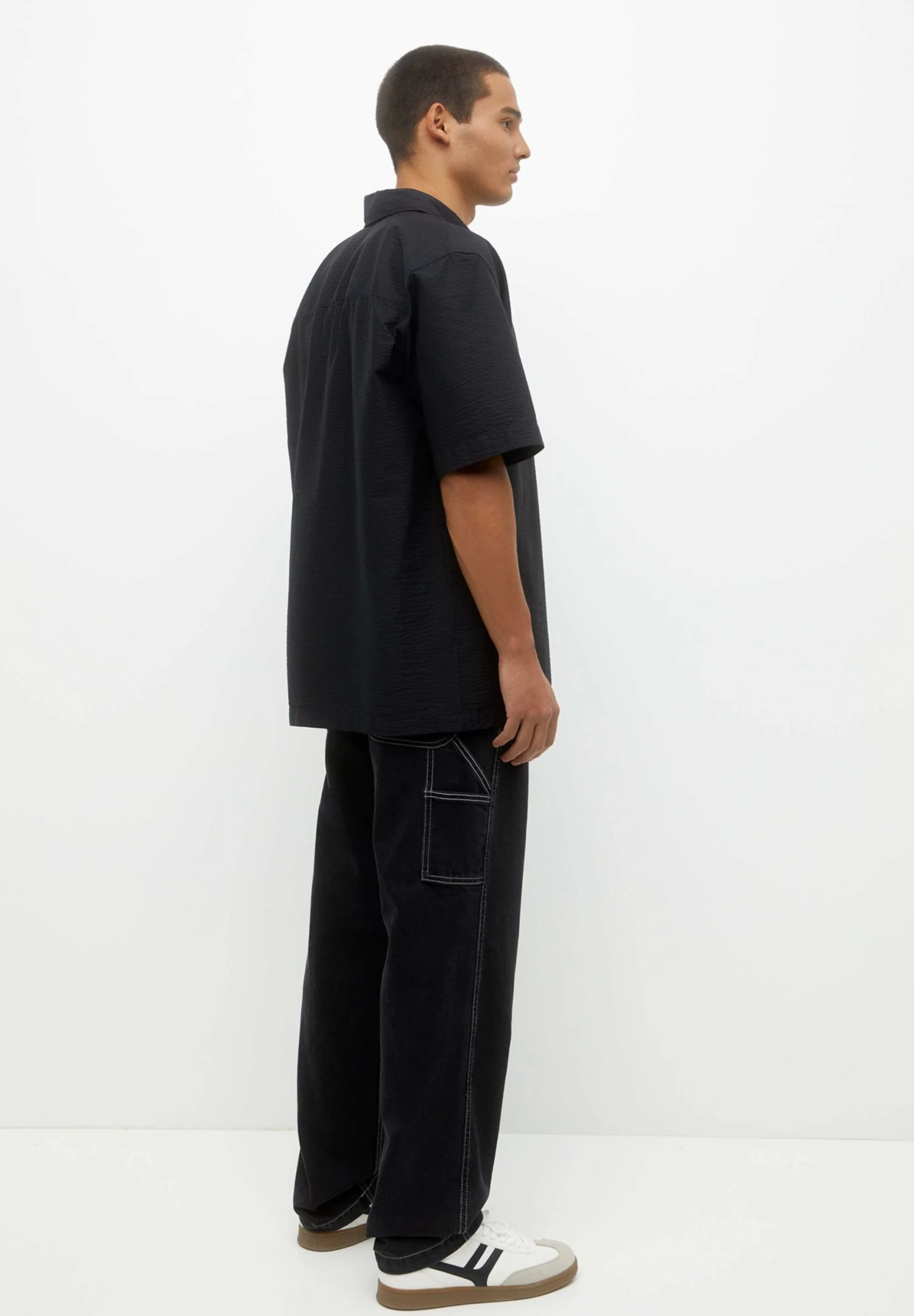 PULL & BEAR Carpenter - Straight Leg Jeans - Black 5 PULL & BEAR Carpenter - Straight Leg Jeans - Black - Afbeelding 5