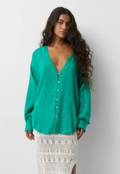 PULL & BEAR Rustic - Blouse - Green
