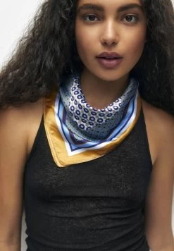 PULL & BEAR Geometric - Halsdoek - Blue