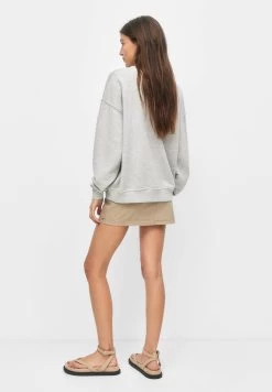 PULL & BEAR Embroidered Text - Sweater - Grey -PULL BEAR Winkel 56fc89f1ead14ab59c7feb3875f46373