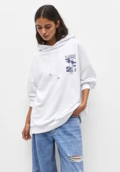 PULL & BEAR Hoodie - White -PULL BEAR Winkel 5736fcdfc68c4c038f4e555f208f455a