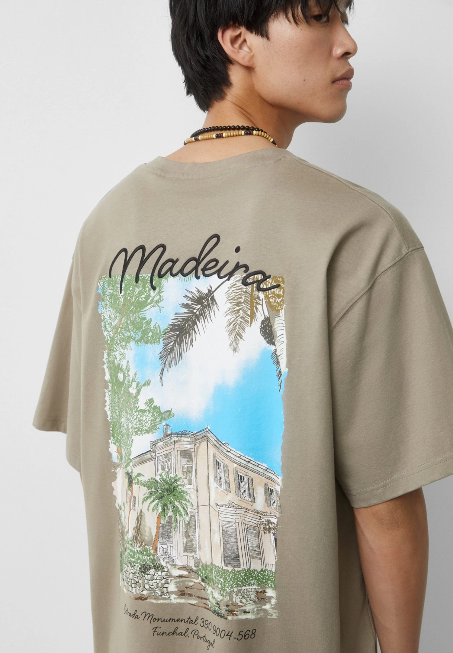 PULL & BEAR Short Sleeve City - T-Shirt Print - Brown 5 PULL & BEAR Short Sleeve City - T-Shirt Print - Brown - Afbeelding 5