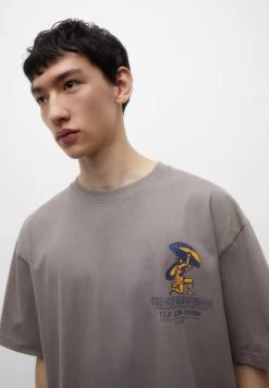 PULL & BEAR Short SleeveWith Print - T-Shirt Print - Brown -PULL BEAR Winkel 597f59d272f44df3ae9669ffea58a2f6
