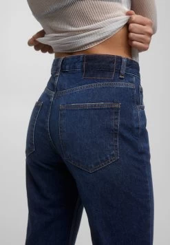 PULL & BEAR High Waist - Straight Leg Jeans - Metallic Blue 12 PULL & BEAR High Waist - Straight Leg Jeans - Metallic Blue -PULL BEAR Winkel 5ae97adb1fc04b0d9698ba72860b8ffb