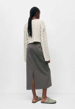 PULL & BEAR Cropped Open - Trui - Stone -PULL BEAR Winkel 5b7cead1d29b4c57a43fa158f77d5d87