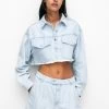 PULL & BEAR Darted - Jeansshort - Stone Blue Denim