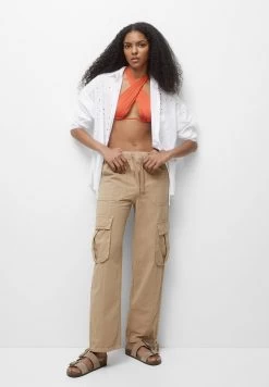 PULL & BEAR Rustic - Cargobroek - Camel -PULL BEAR Winkel 5d50b7f8384e42c08009f4766c1fcefc