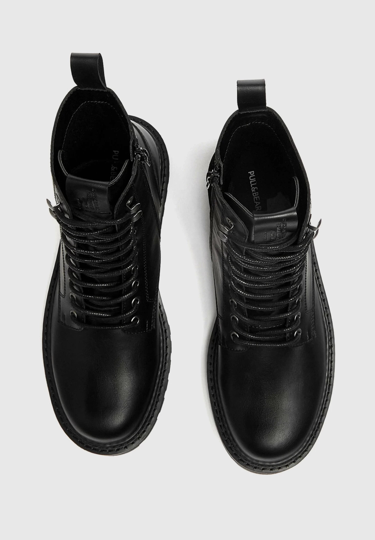 PULL & BEAR Track- Veterboots - Black 3 PULL & BEAR Track- Veterboots - Black - Afbeelding 3
