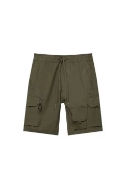 PULL & BEAR Bermuda- Shorts - Khaki -PULL BEAR Winkel 5f9b0398094947e1b14639f984d1cf28