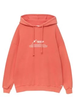 PULL & BEAR One Goal Slogan - Hoodie - Coral -PULL BEAR Winkel 612ccf01427b4a998d6c46a272af4c51