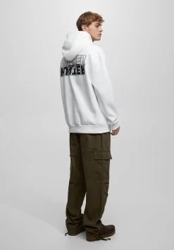 PULL & BEAR Hunter - Hoodie - Off White -PULL BEAR Winkel 646c439ccf04477c831ce7ce4389d6e3