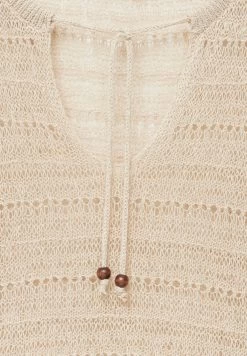 PULL & BEAR Open With Drawstring - Trui - Sand -PULL BEAR Winkel 65512fa16d8b4ff988f1a0c40cbea9be