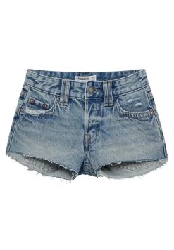 PULL & BEAR Low Waist - Jeansshort - Blue Denim -PULL BEAR Winkel 6557fb61dd6742aa8847f94e30b4574e