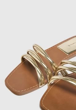 PULL & BEAR Strappy - Muiltjes - Gold Coloured -PULL BEAR Winkel 65d94692dc8c494c995e0b7370775750