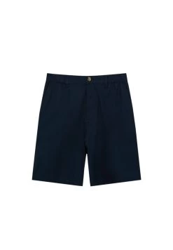 PULL & BEAR Rustic Bermuda - Shorts - Dark Blue -PULL BEAR Winkel 66820a4a771440d195ff736e9e15ffdc
