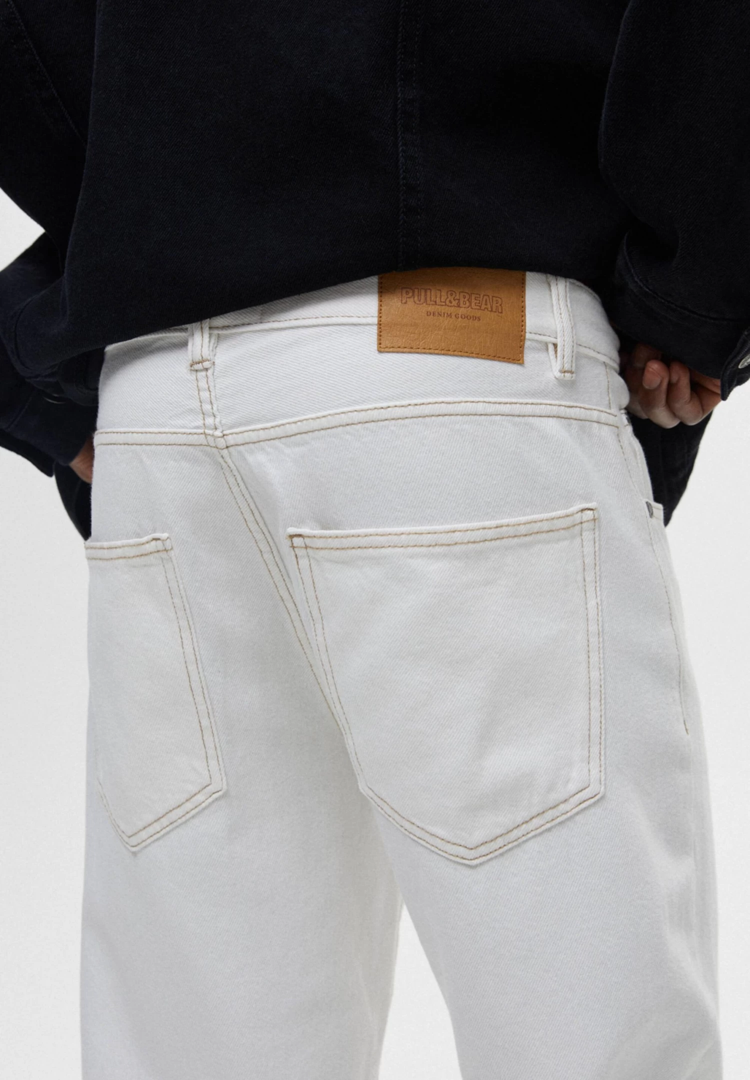 PULL & BEAR Wide - Relaxed Fit Jeans - White 5 PULL & BEAR Wide - Relaxed Fit Jeans - White - Afbeelding 5